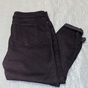 Loft Plus black skinny jeans